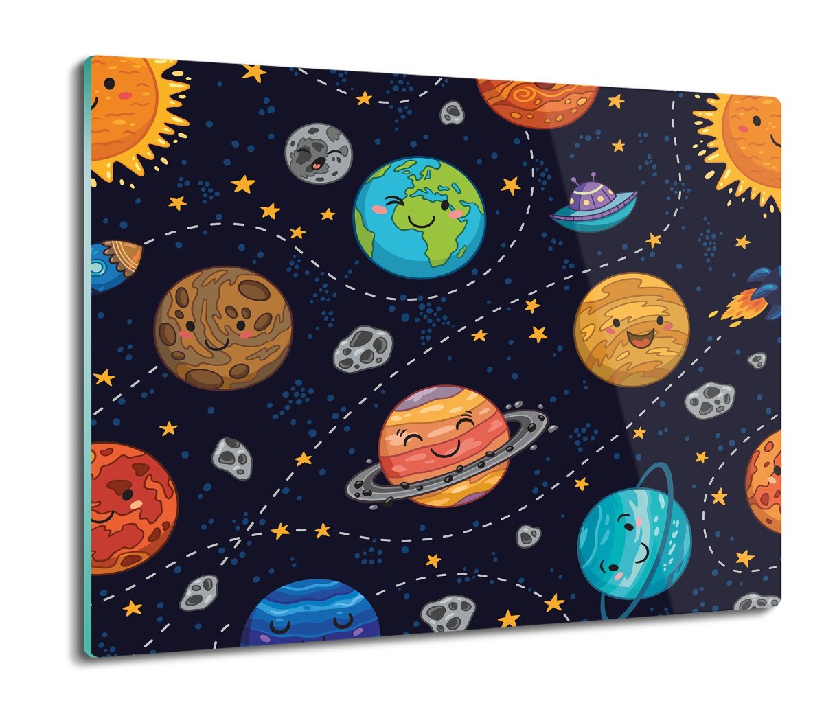druk osłonka kuchenna Planety gwiazdy noc 60x52, ArtprintCave