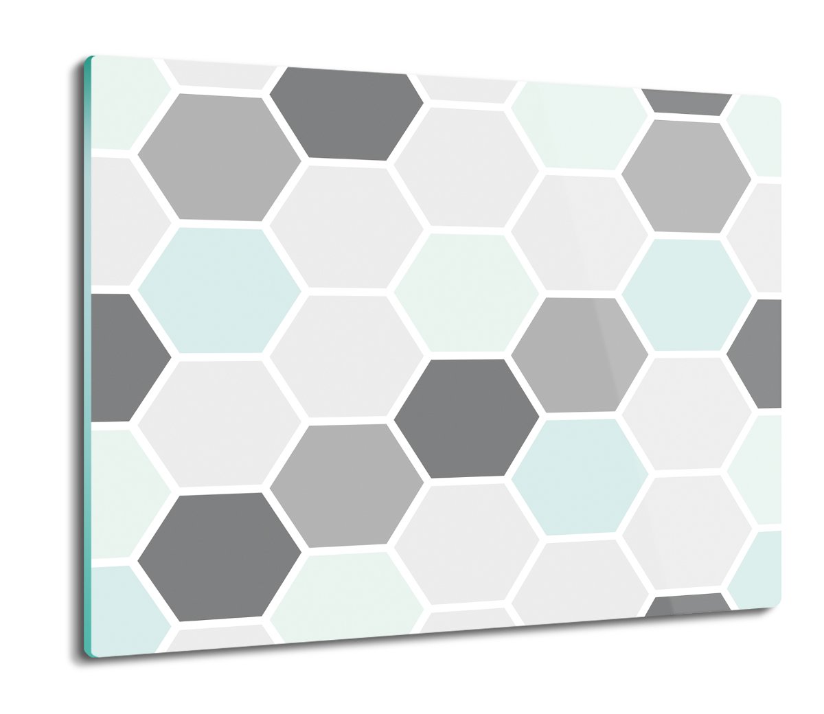 szklana splashback druk Sześciokąty grafika 60x52, ArtprintCave