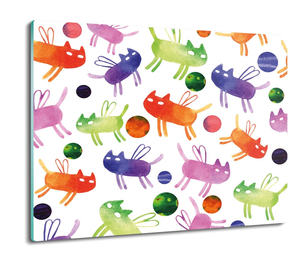 osłona splashback do kuchni Koty kulki kolor 60x52, ArtprintCave