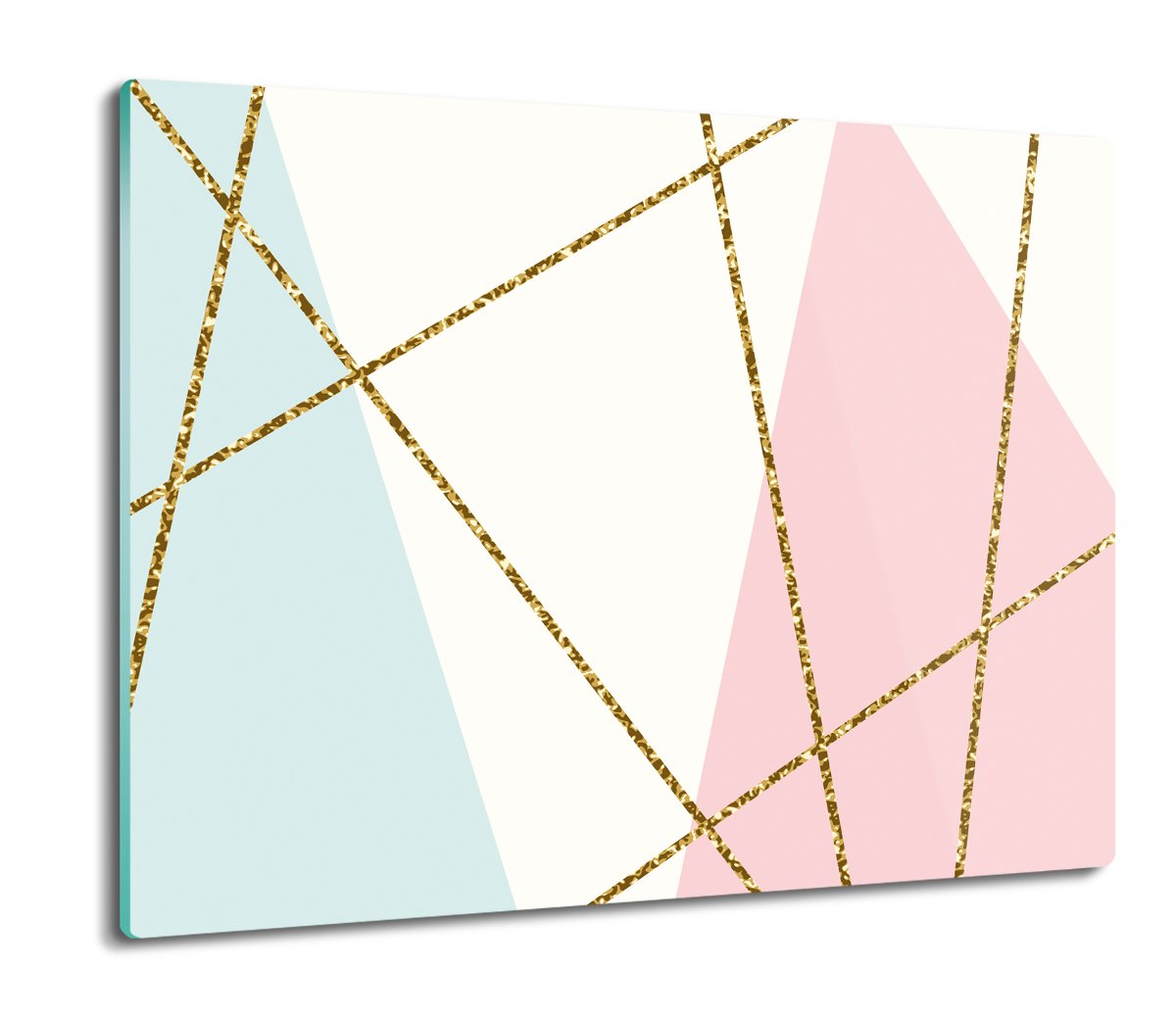 szklana osłona kuchenna Abstrakcja trójkąty 60x52, ArtprintCave