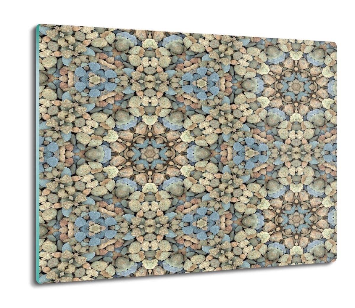 z grafiką splashback druk Rozeta kwiaty wzór 60x52, ArtprintCave