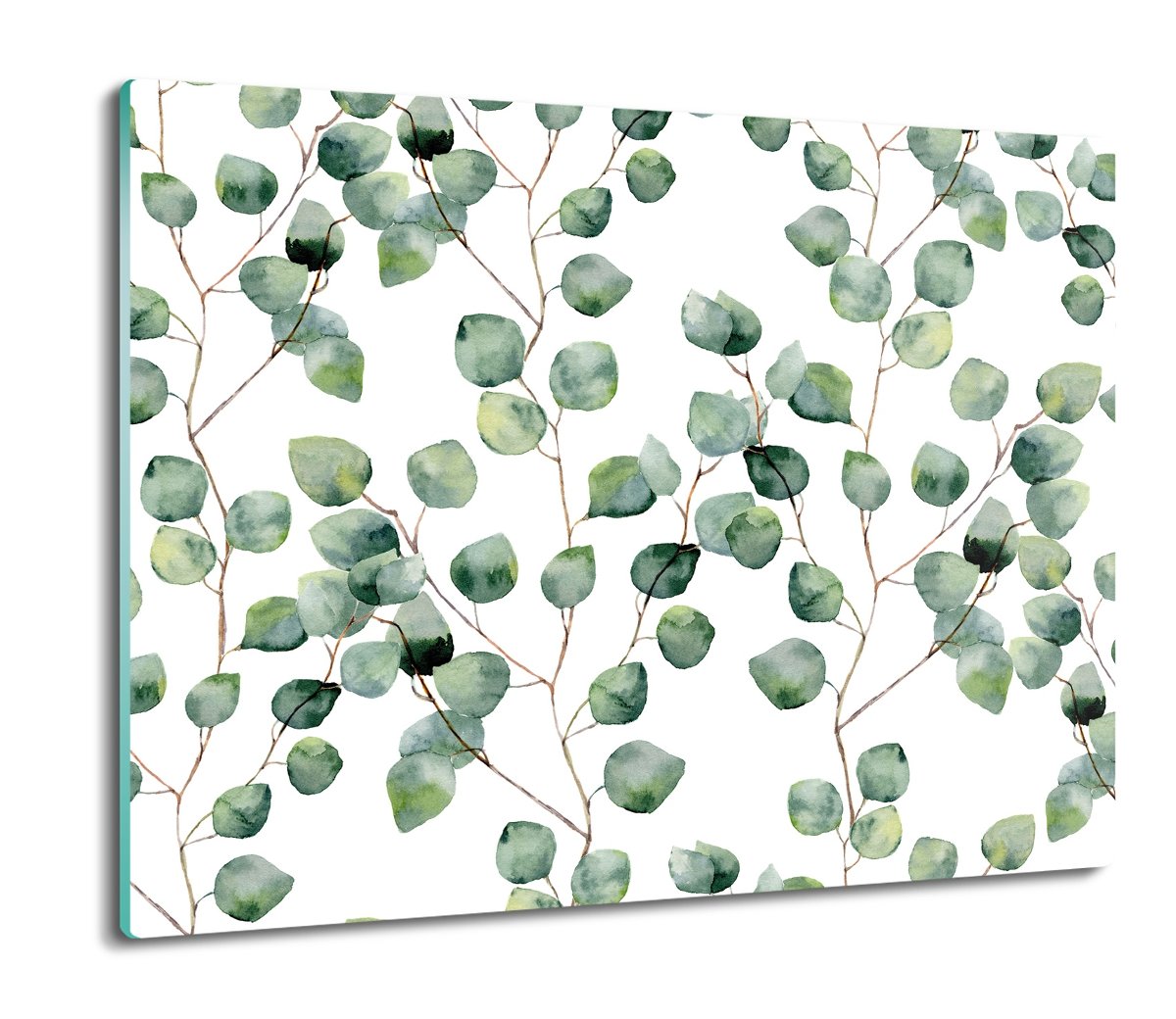 szklana osłona splashback Liście akwarela 60x52, ArtprintCave