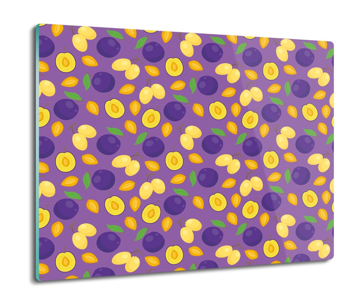 deska splashback ze szkła Śliwki pestki wzór 60x52, ArtprintCave