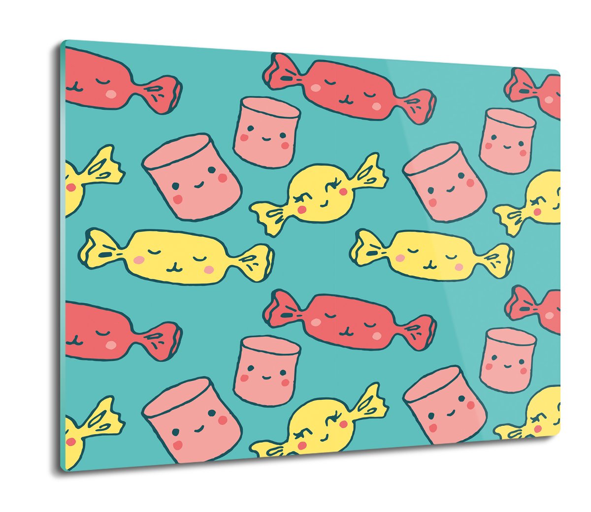 osłonka kuchenna z foto Cukierki słodycze 60x52, ArtprintCave