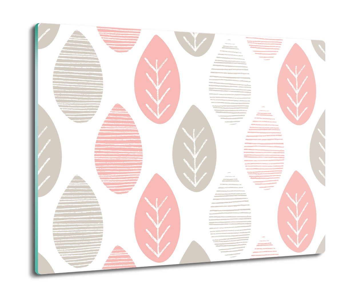 szklana osłona kuchenna Liście ornament wzór 60x52, ArtprintCave