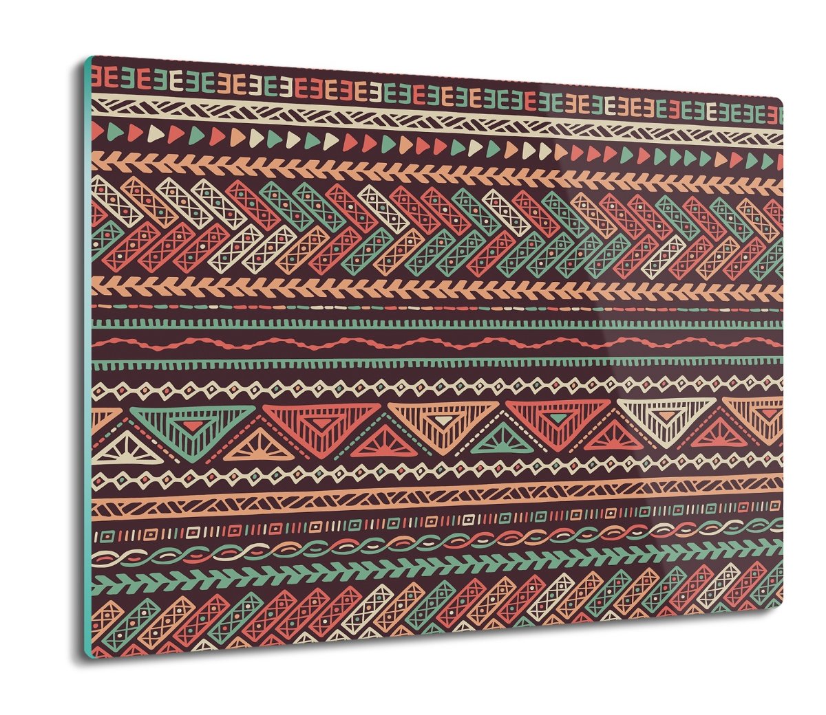 szklana osłona kuchenna Wzór etniczny pasy 60x52, ArtprintCave