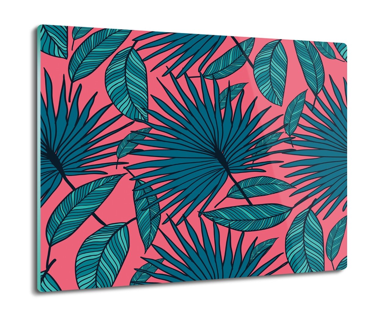 osłona na płytę indukcyjną Liście palmy wzór 60x52, ArtprintCave
