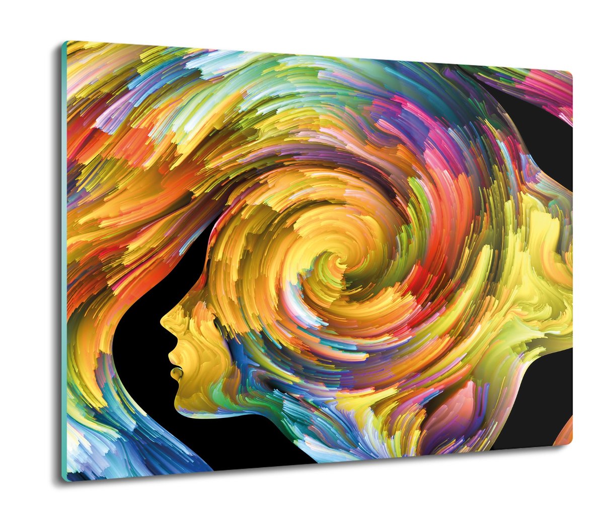 osłonka kuchenna z foto Twarze abstrakcja 60x52, ArtprintCave