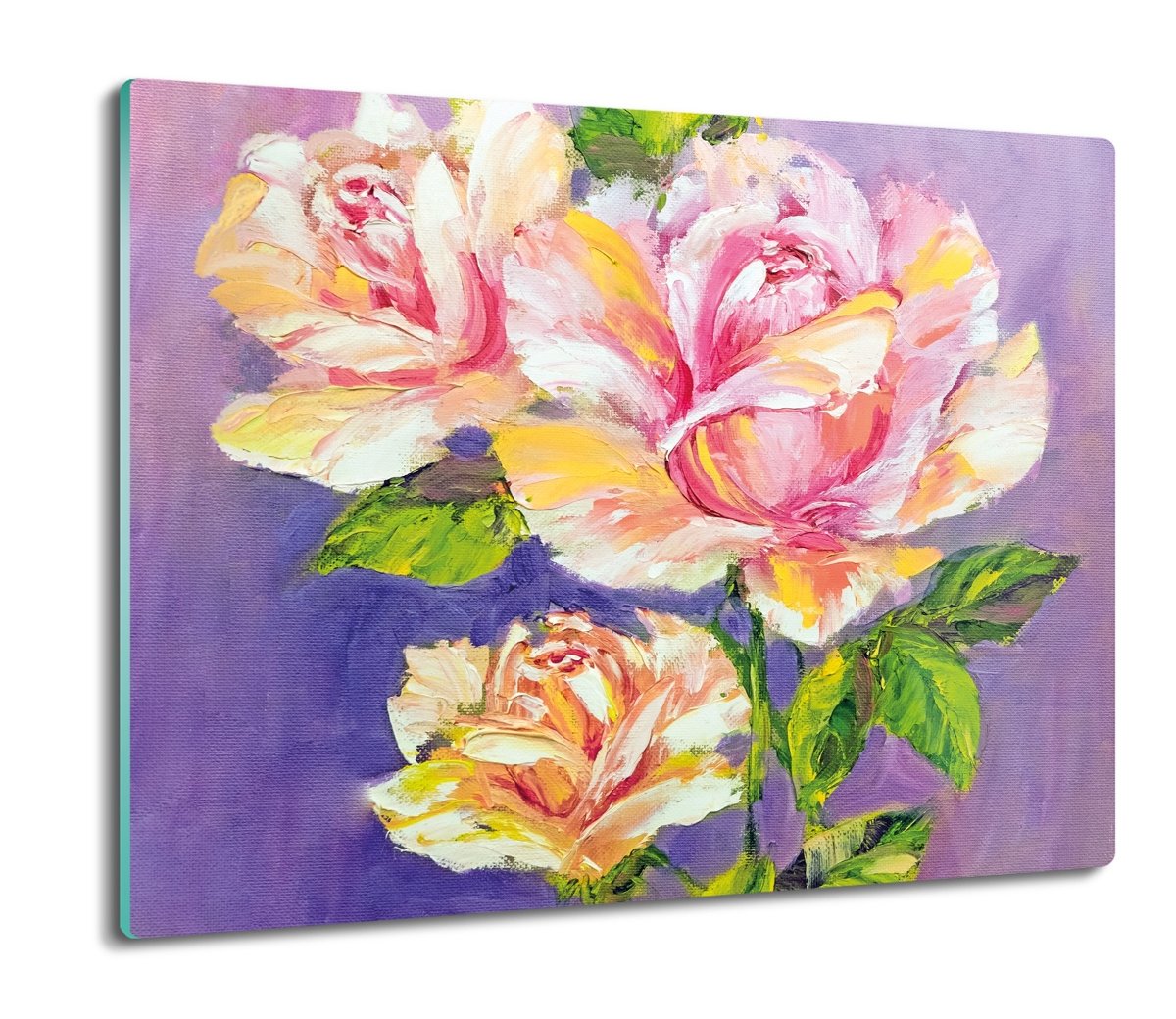 deska splashback z grafiką Róże akwarela 60x52, ArtprintCave