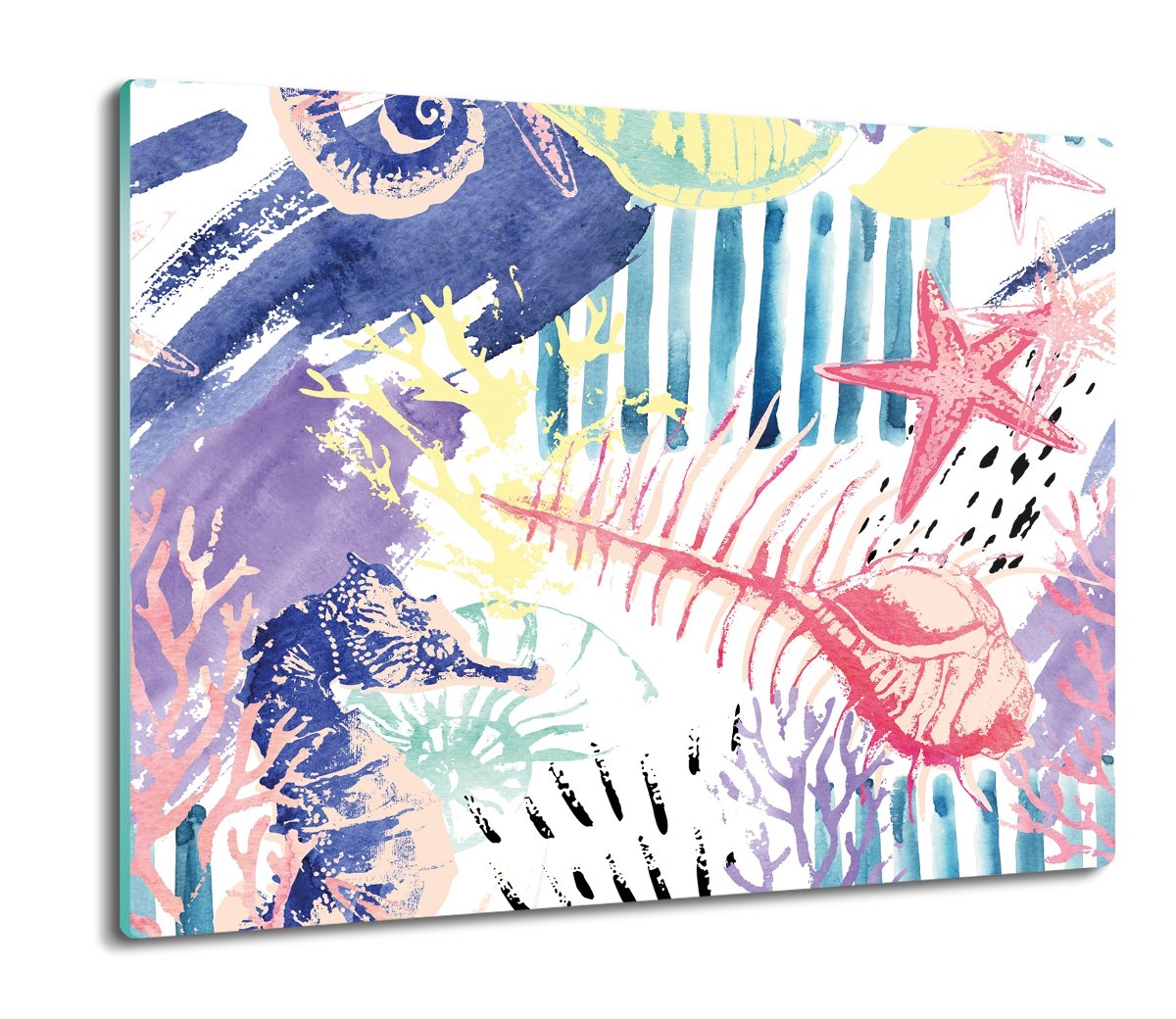 płyty ochronne na indukcję Morska akwarela 60x52, ArtprintCave