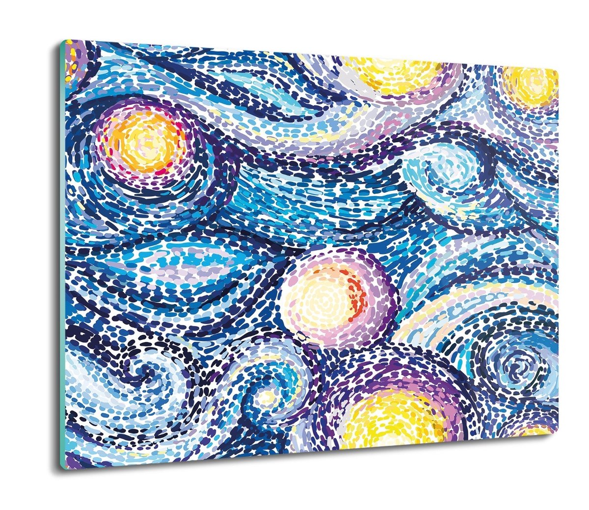 druk osłona splashback Fale słońce kreski 60x52, ArtprintCave