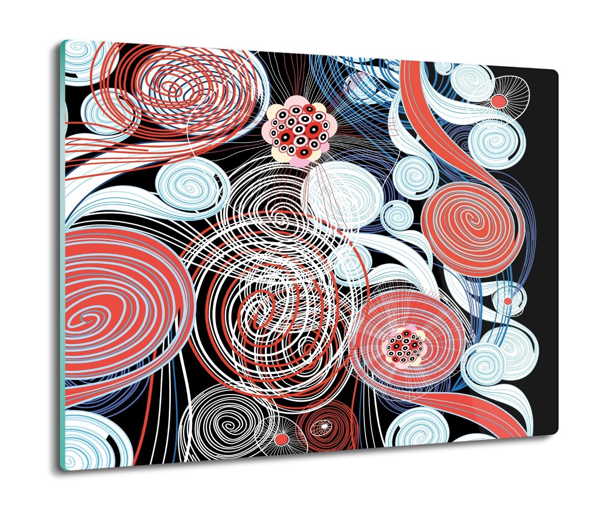 druk osłonka z grafiką Zawijasy koła wzór 60x52, ArtprintCave