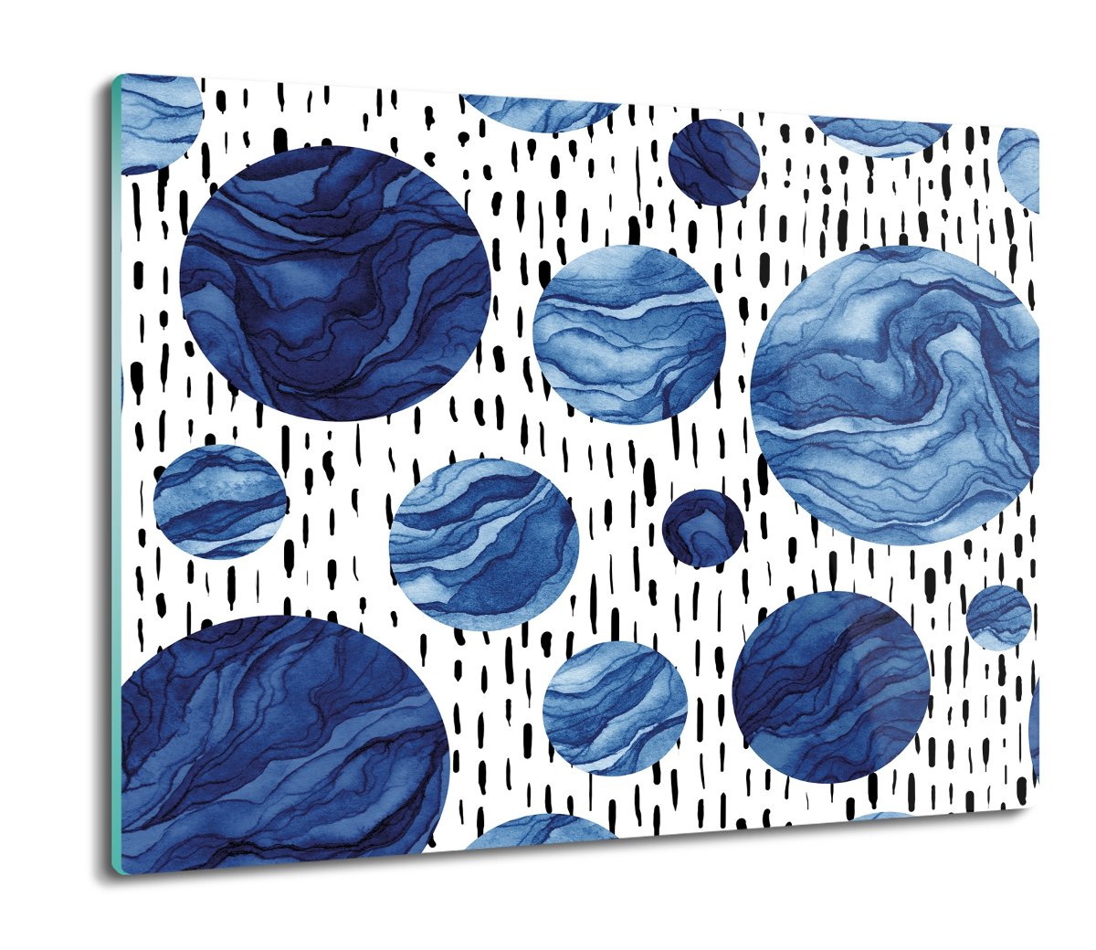 szklana osłona kuchenna Kulki akwarela wzór 60x52, ArtprintCave