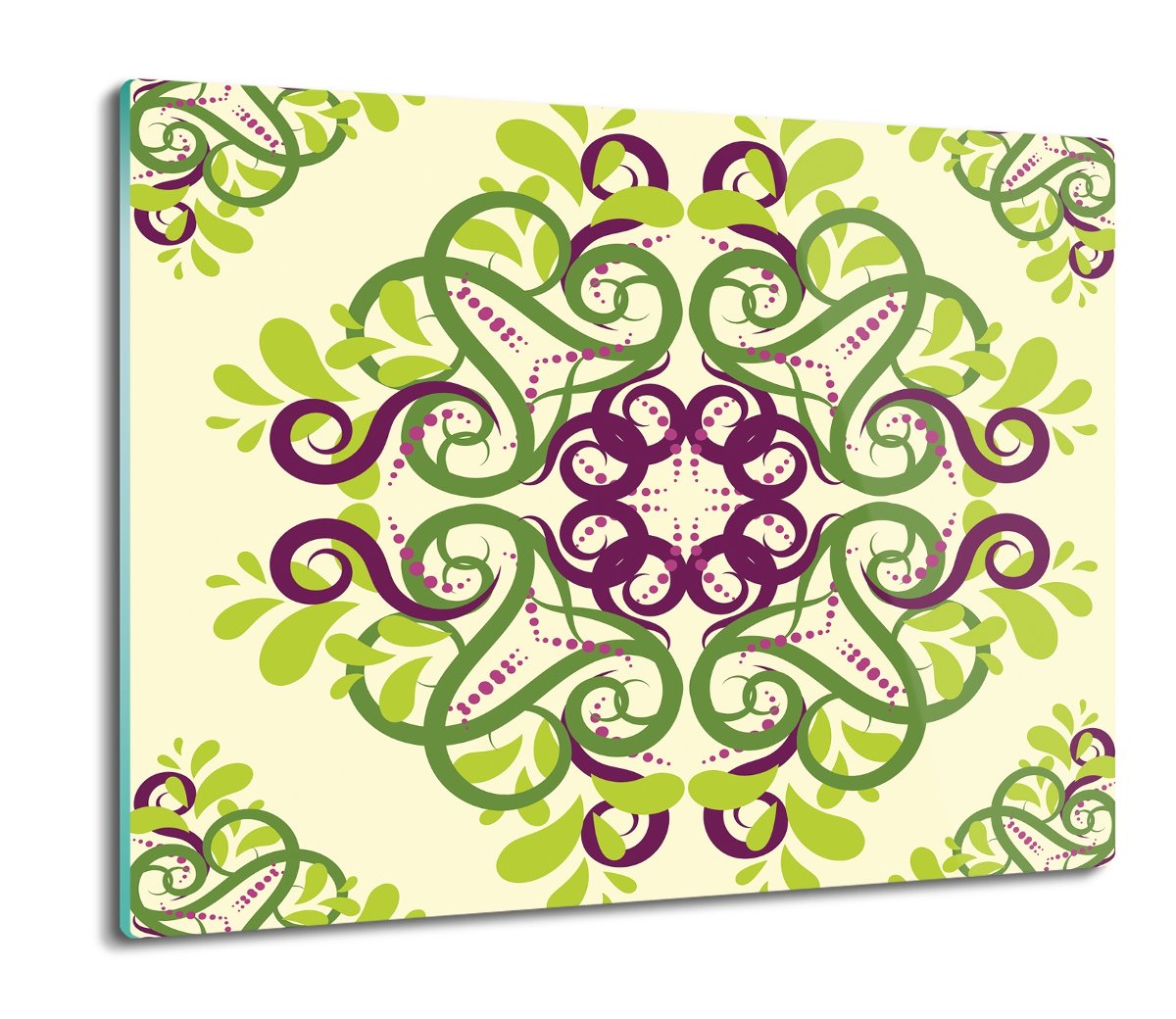 z grafiką osłonka z foto Rozeta mandala wzór 60x52, ArtprintCave