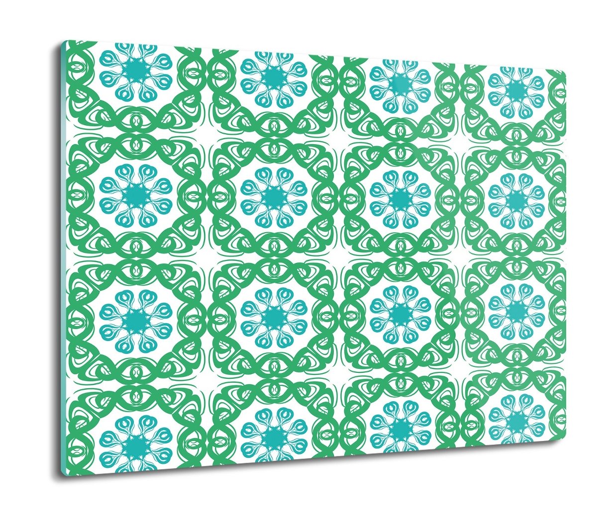 szklana osłonka kuchenna Kwiaty mandala wzór 60x52, ArtprintCave