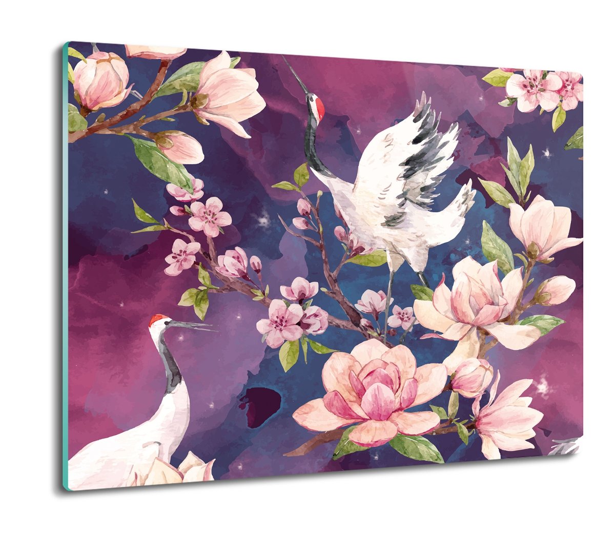 druk ochrona na indukcję Żurawie kwiaty wzór 60x52, ArtprintCave