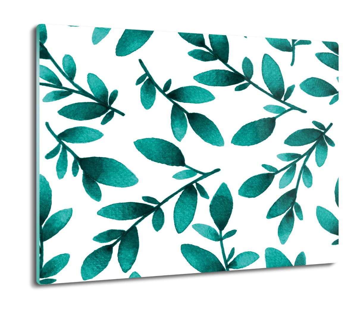 szklana osłona kuchenna Liście gałązki wzór 60x52, ArtprintCave