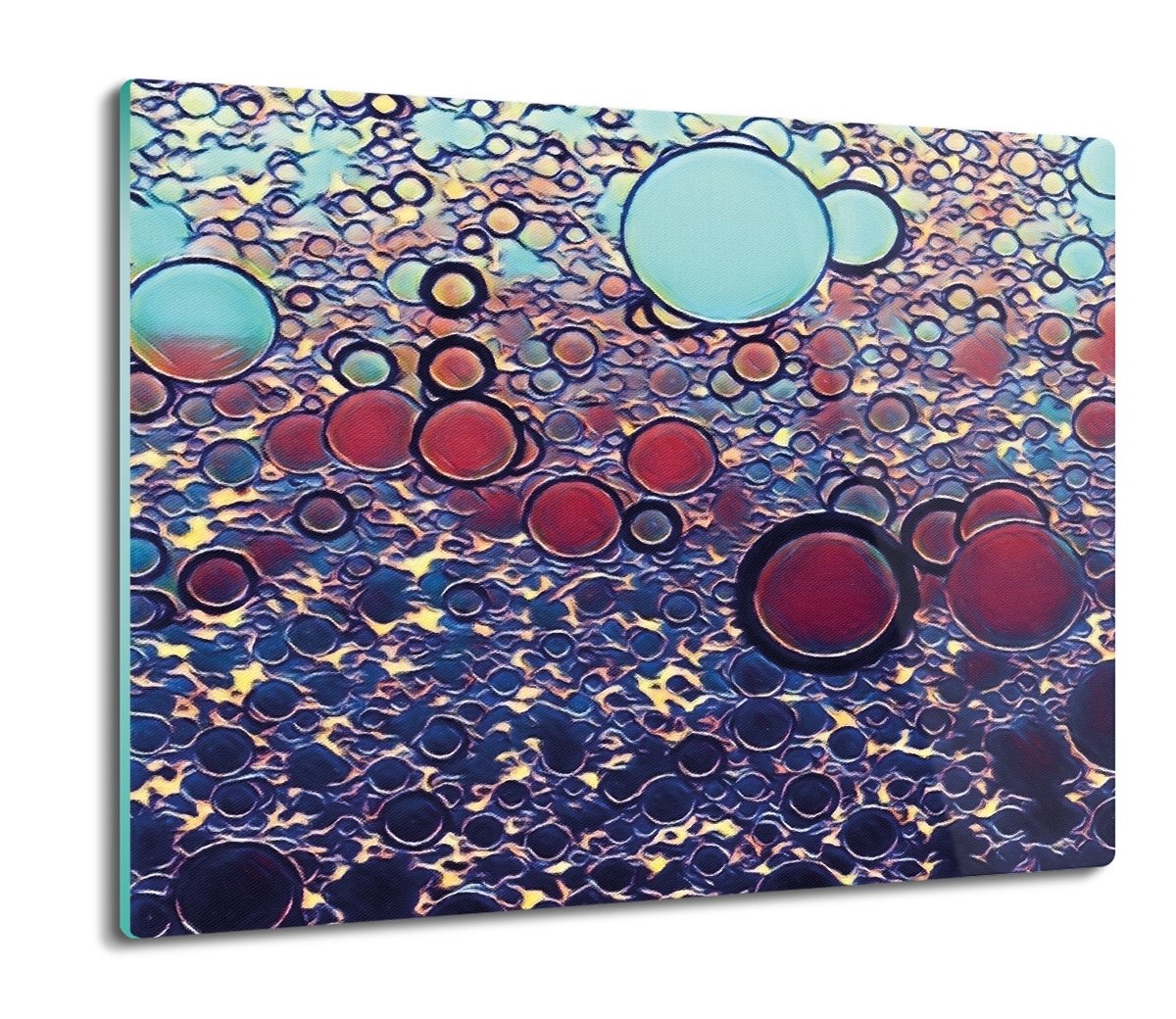 ze szkła splashback druk Koła szkło iluzja 60x52, ArtprintCave