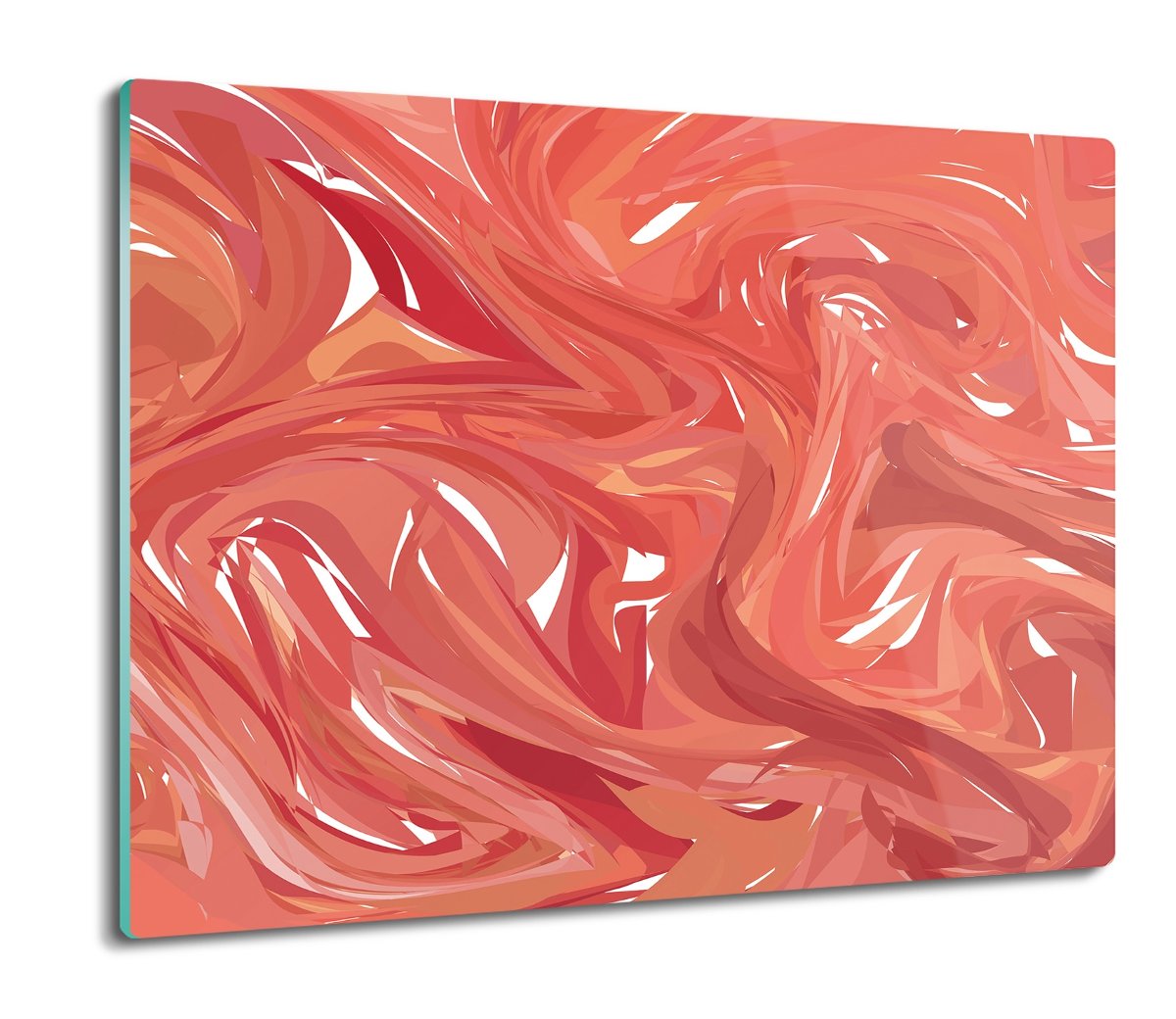 osłona płyty kuchennej Pomarańczowe fale 60x52, ArtprintCave