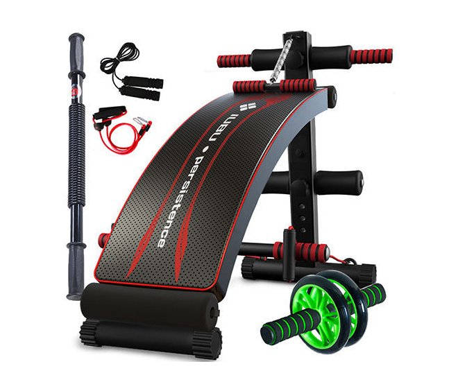 Ławka treningowa do ćwiczeń + zestaw dodatków