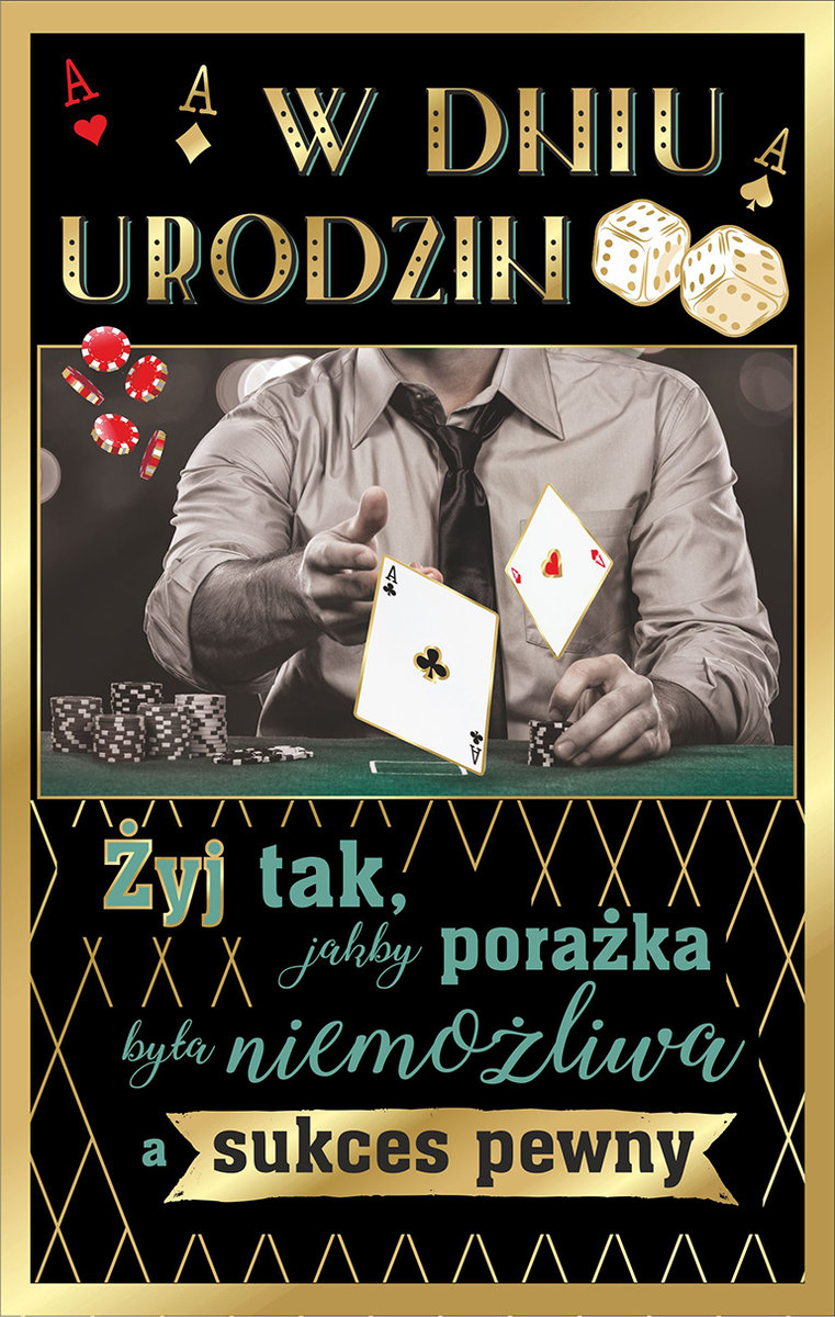 AB Card AB Card Karnet Urodziny "żyj tak jakby&quot U61 ABCA0129