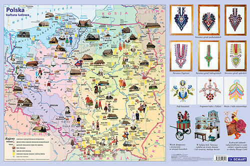 DEMART Polska - kultura ludowa. Podkładka na biurko - null