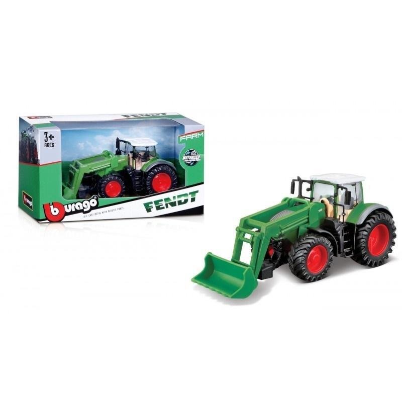 Zdjęcia - Auto dla dzieci Bburago Farm Tractor Fendt 1050 with front loader 