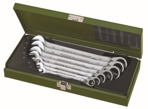 ZESTAW KLUCZY MICROSPEEDER W SKŁADANYM UCHWYCIE 8-19 MM,10CZ