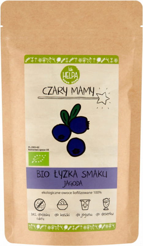 HELPA ŁYŻKA SMAKU JAGODA (LIOFILIZOWANA SPROSZKOWANA JAGODA) BIO 40 g - HELPA BP-5907222061978