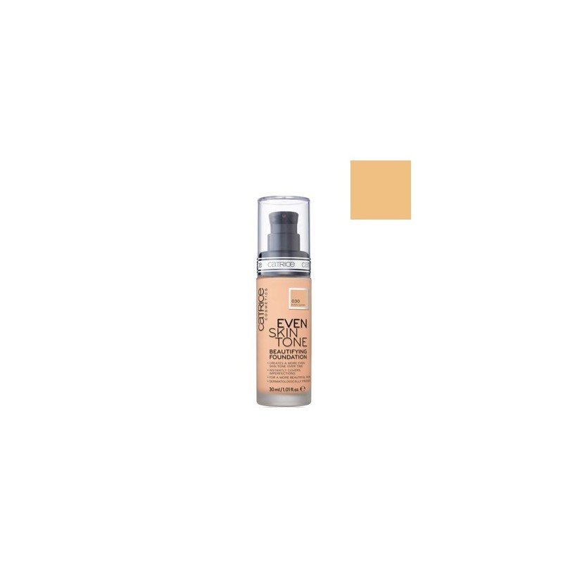 Catrice Cosmetics Cosmetics Even Skin Tone Trwały i pielęgnacyjny podkład do twarzy 030 Even Sand 30ml