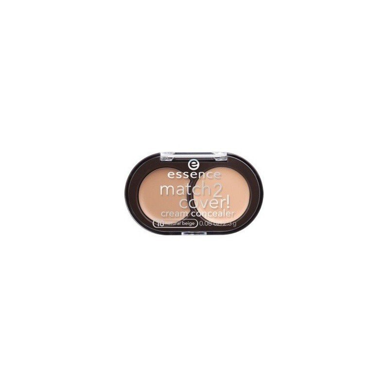 Essence Match 2 Cover Cream Concealer Korektor do twarzy 20 Soft Beige 2,3g