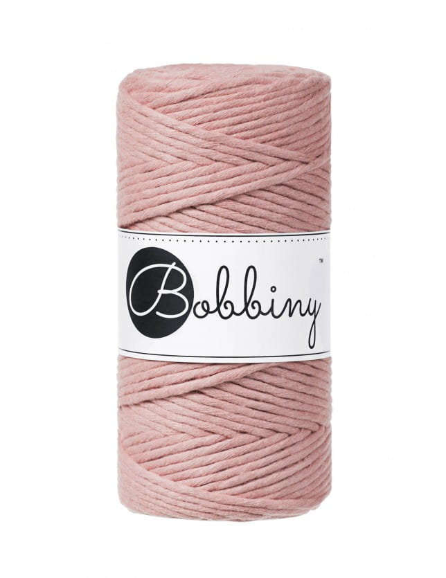 Sznurek skręcany bawełniany Bobbiny Macrame Cord/ Różowe Złoto / Blush / 3mm / 100m