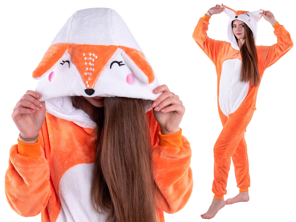 Lisek Lis Piżama Kigurumi Przebranie 158 164