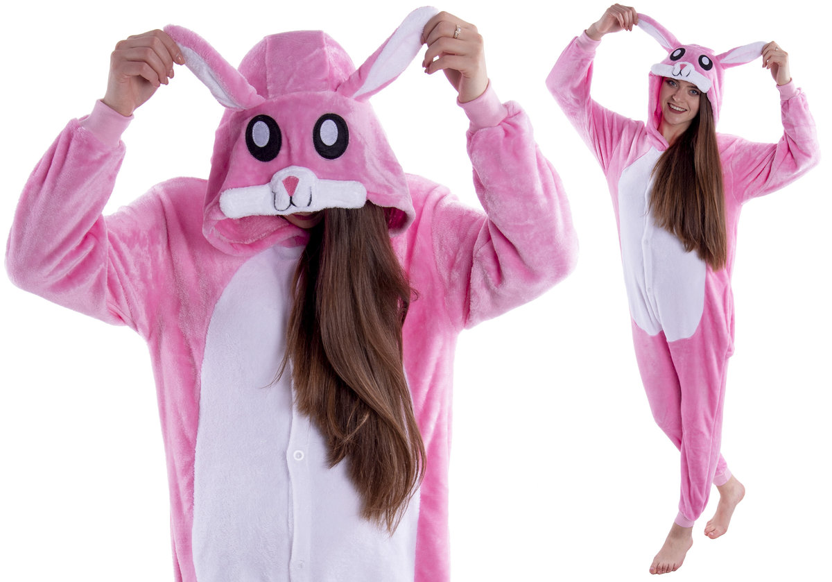 Króliczek Królik Piżama Kigurumi Onesie 158 164