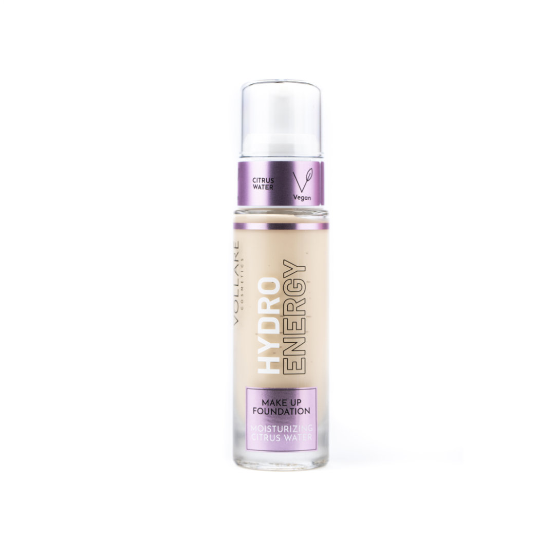 Vollare Cosmetics Makijaż twarzy Podkład Nawilżająco-Energetyzujący Hydro Energy 02 Fresh Lemon 30 ml