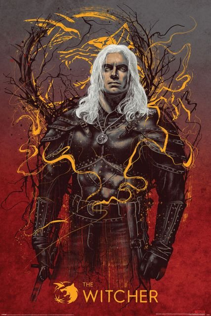 The Witcher Geralt the Wolf - plakat 61x91,5 cm