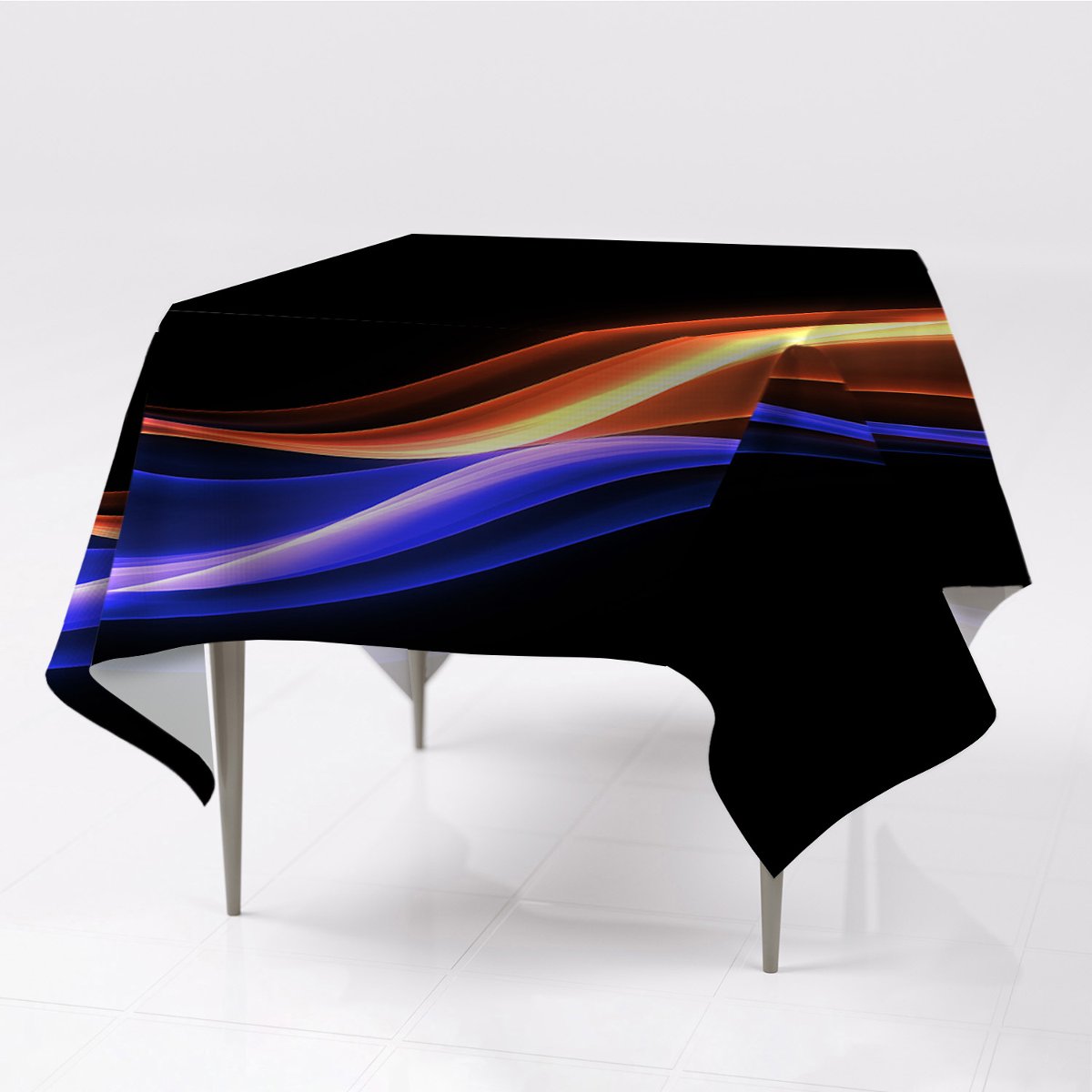 Różne kolory obrus 150x150 Promienie ekologiczny, Fabricsy