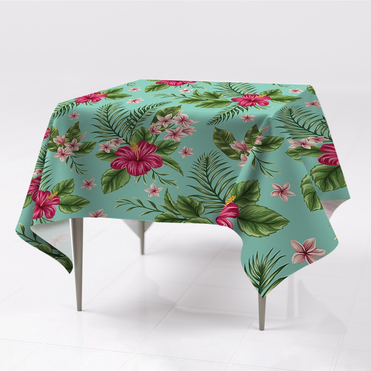 Tkanina gładkie obrusy kolory Kwiaty delikatny eko, Fabricsy, 150x150 cm