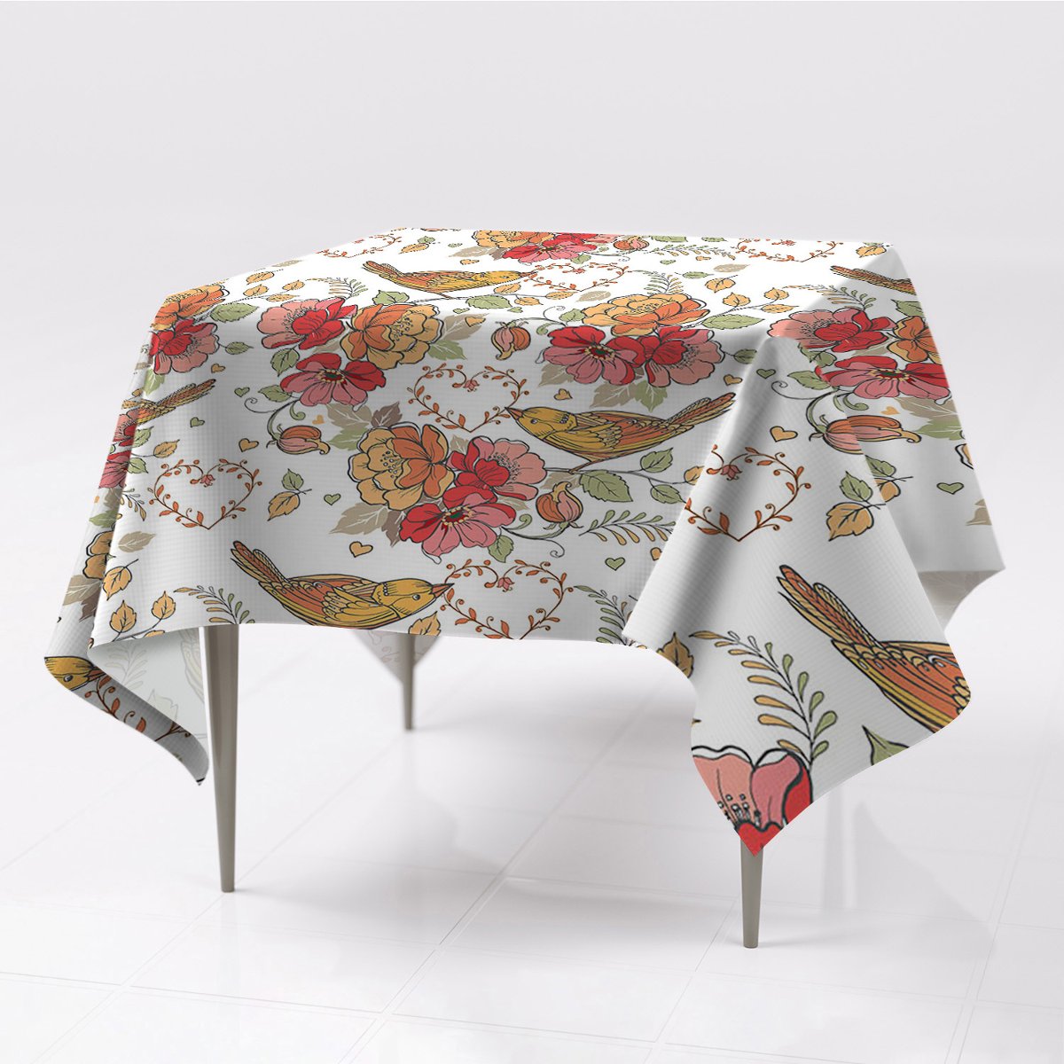 Do ogrodu obrusy na stół Ornament ptaki dekoracja, Fabricsy