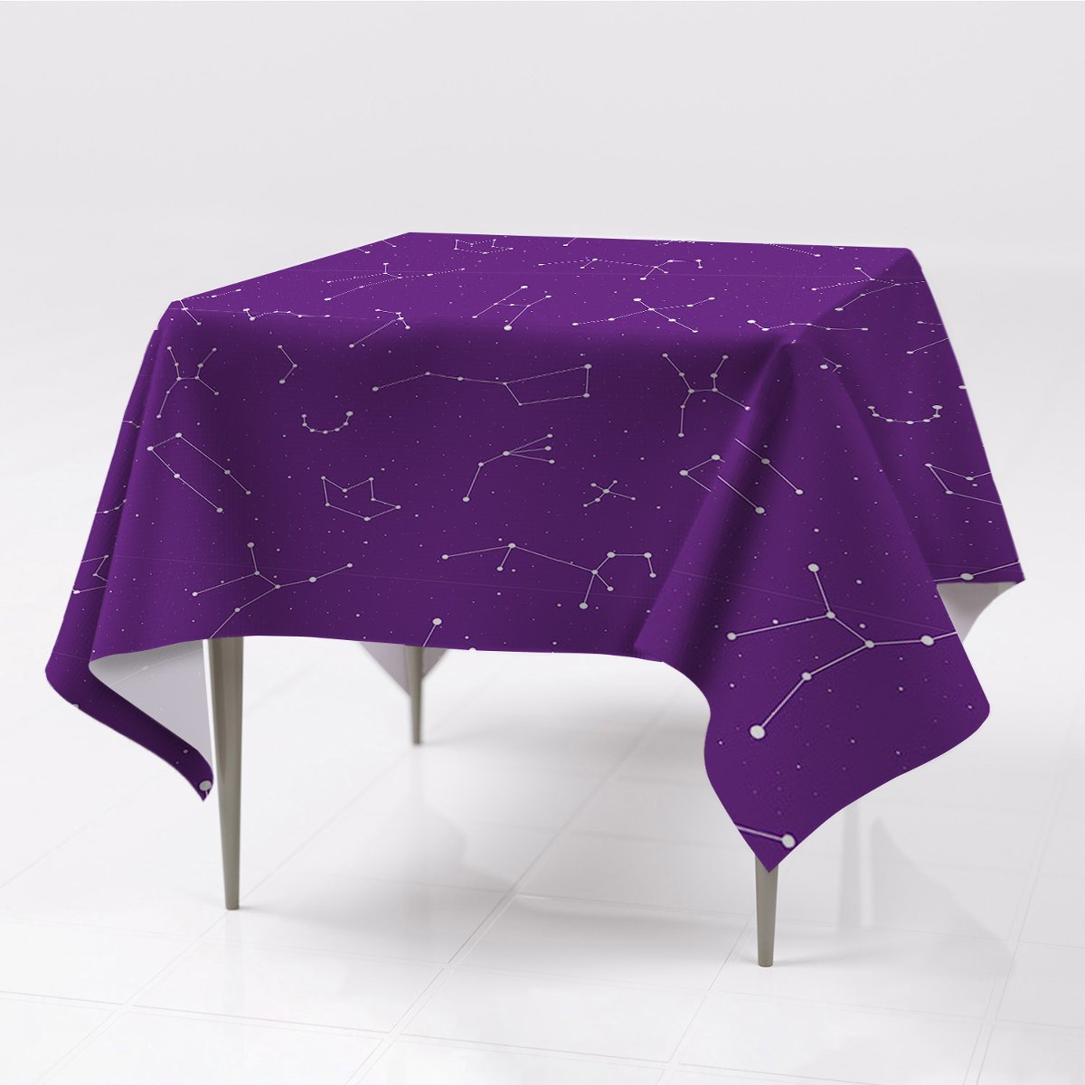 Nadruk różne obrusy na stół Gwieździste niebo wzór, Fabricsy, 150x150 cm