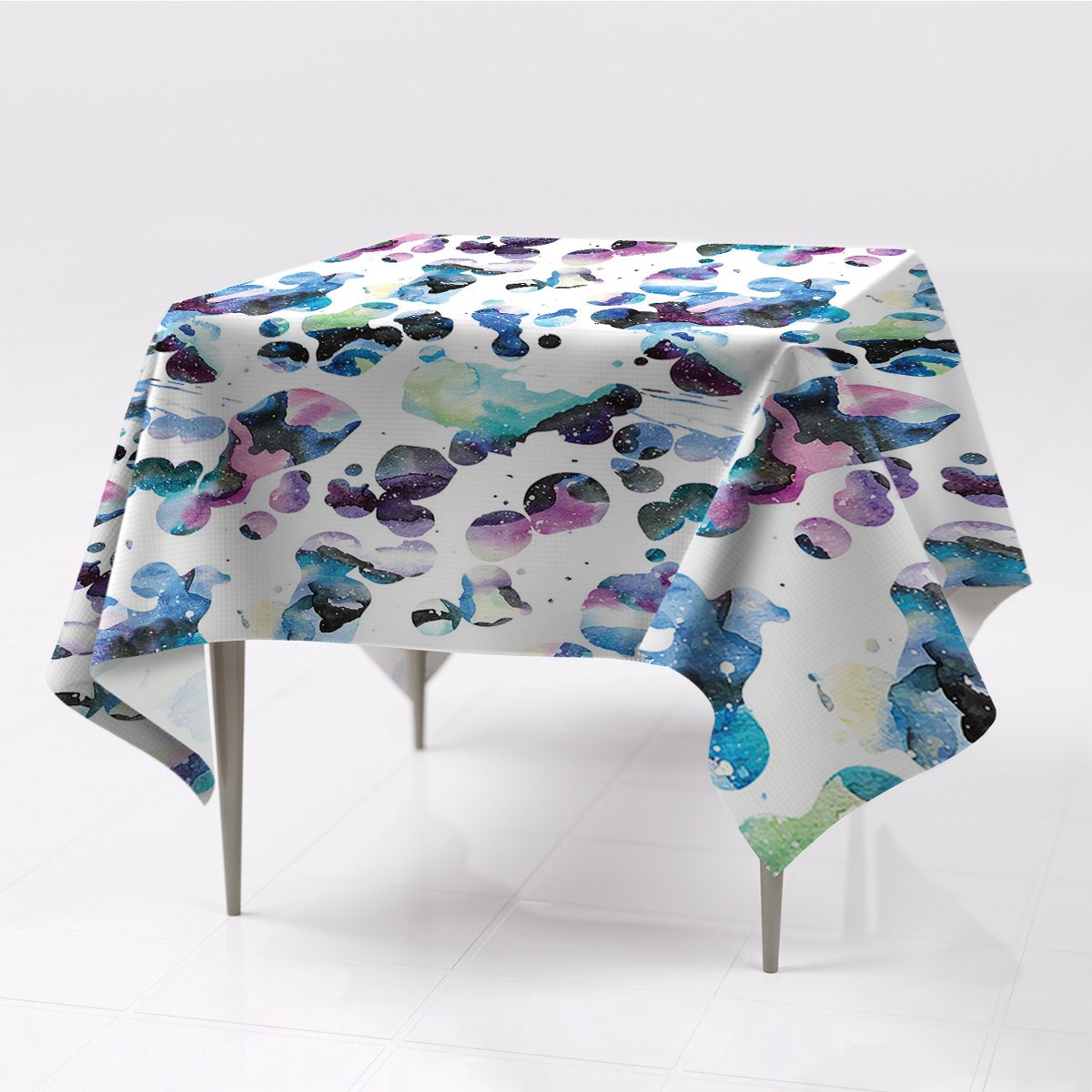 Prostokątny obrusy na stół Galaktyka ekologiczny, Fabricsy, 150x150 cm