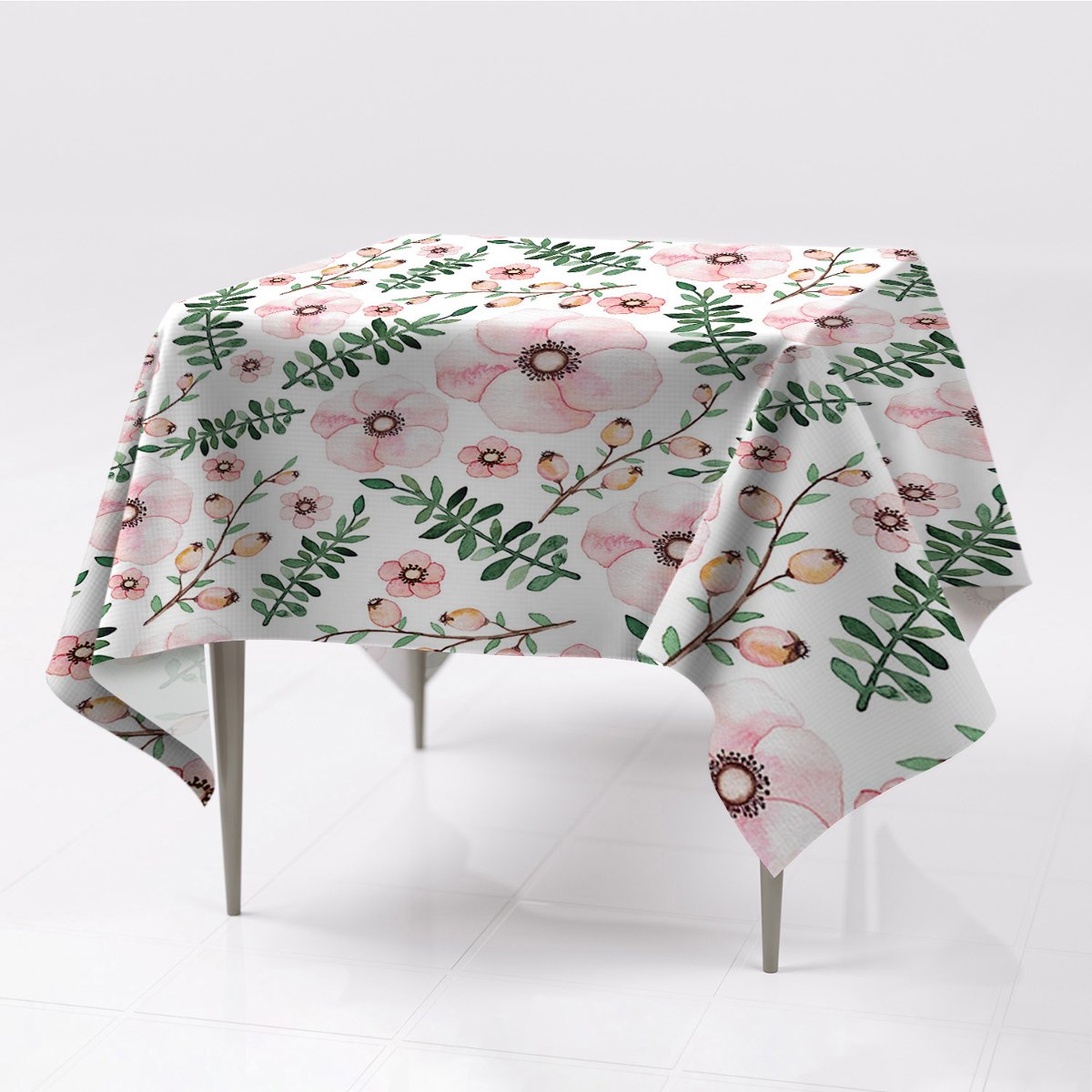 Do ogrodu różne obrusy kolory Kwiatki ozdobny eko, Fabricsy, 150x150 cm