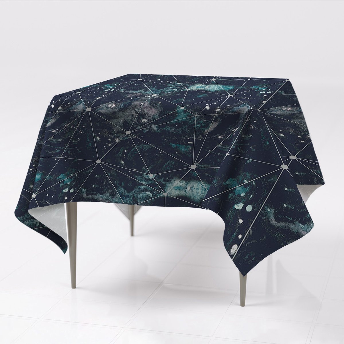 Do mieszkania różne obrusy kolory Nocne niebo wzór, Fabricsy, 150x150 cm