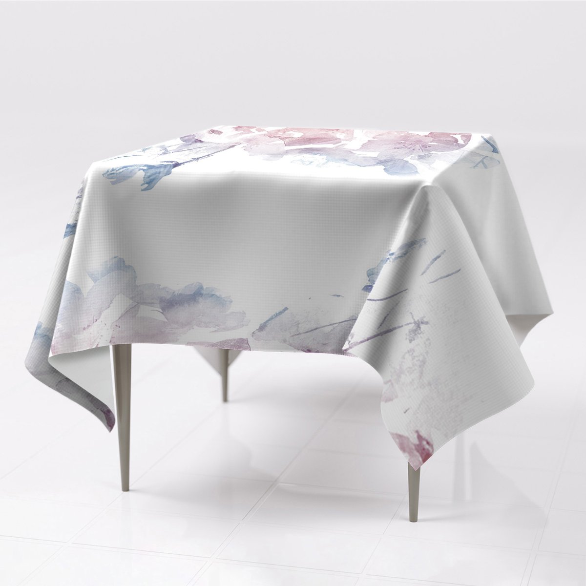 Tkanina gładkie obrusy Pastelowe róże 150x150 eco, Fabricsy