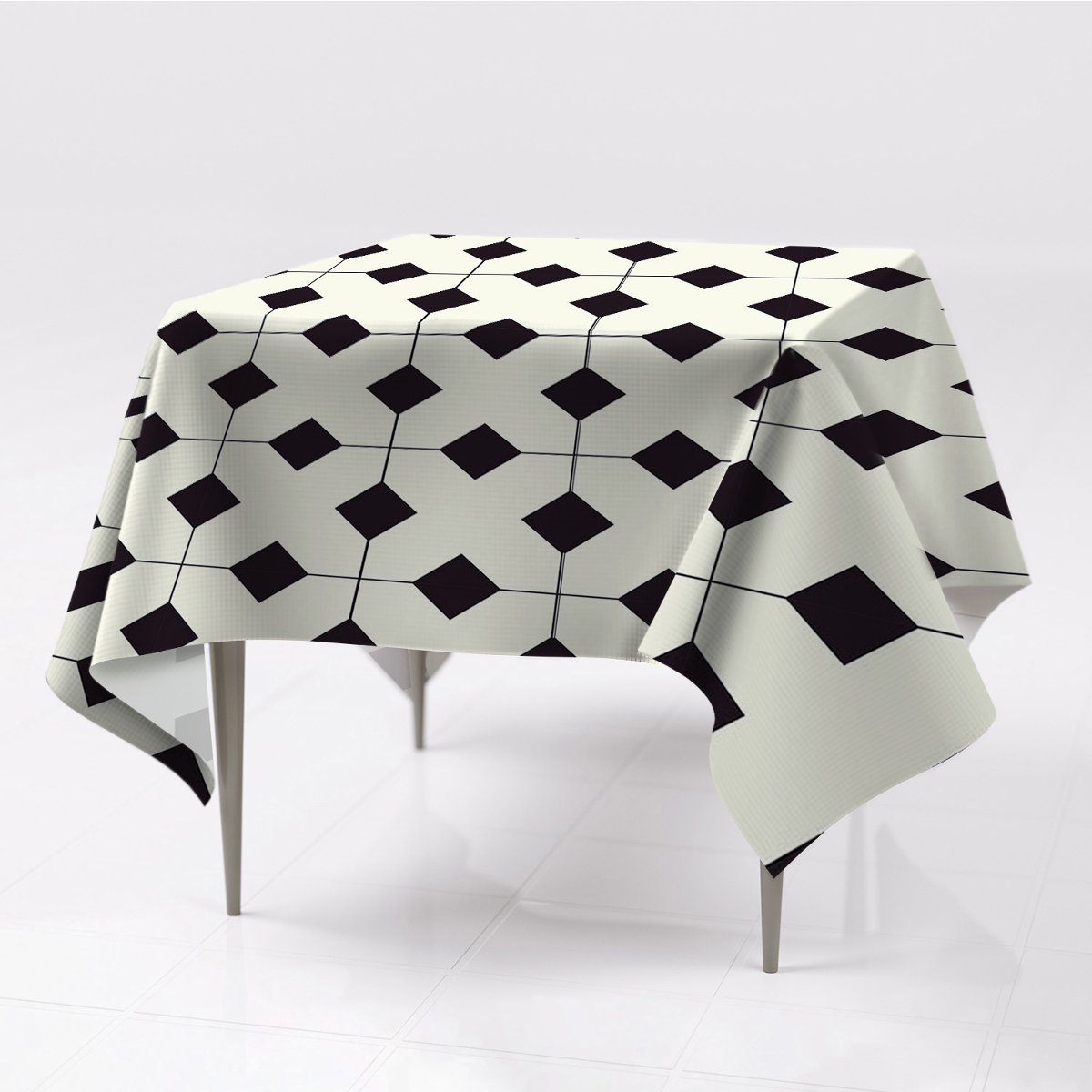 Kolorowy obrus na stół 150x150 Geometryczny wzór, Fabricsy
