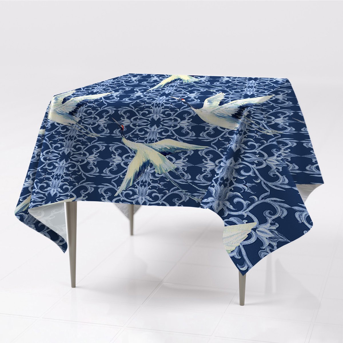 Kolorowe obrusy gładkie 150x150 Chińskie żurawie, Fabricsy