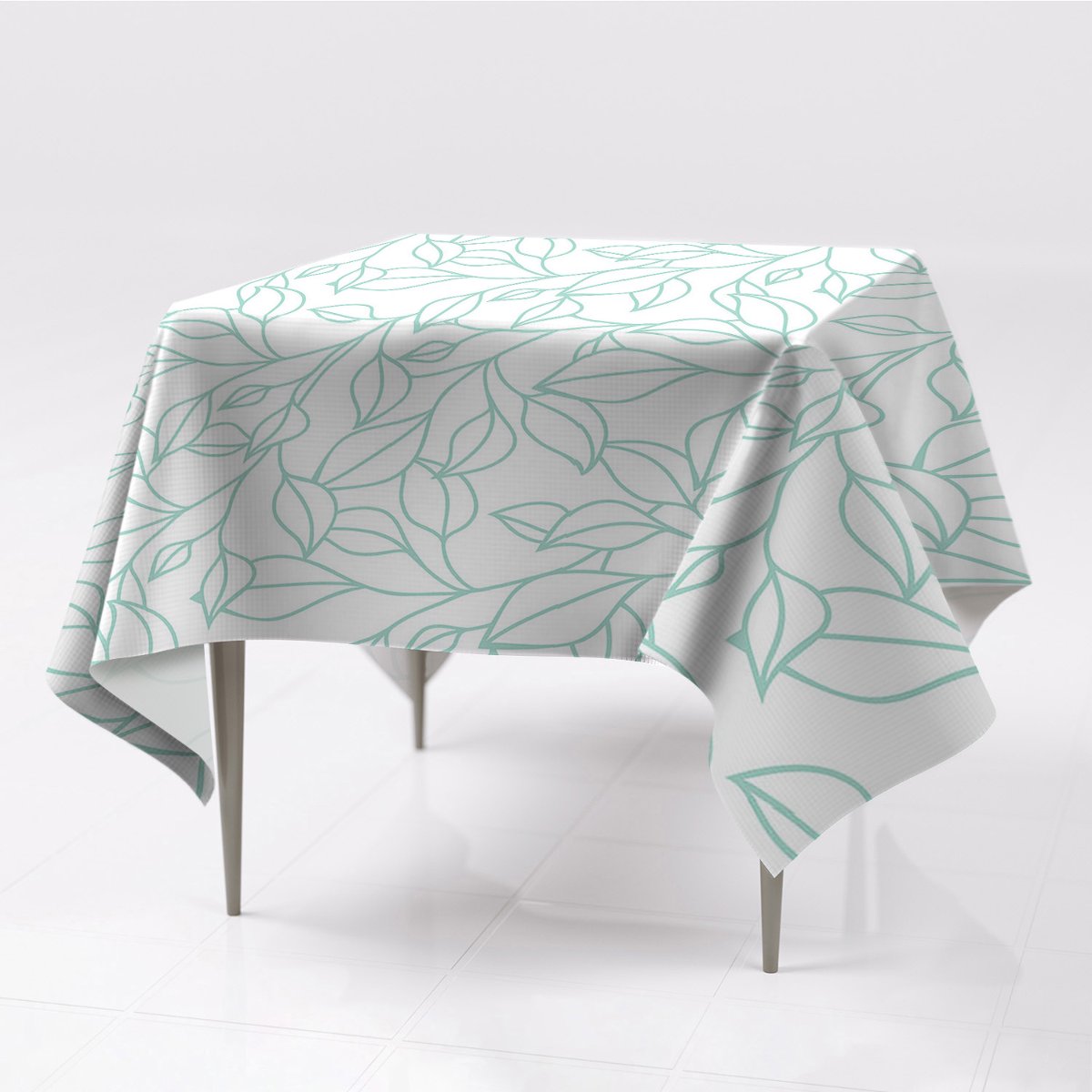 Obrus na stół kolory 150x150 Rysowana sztuka eko, Fabricsy, 150x150 cm