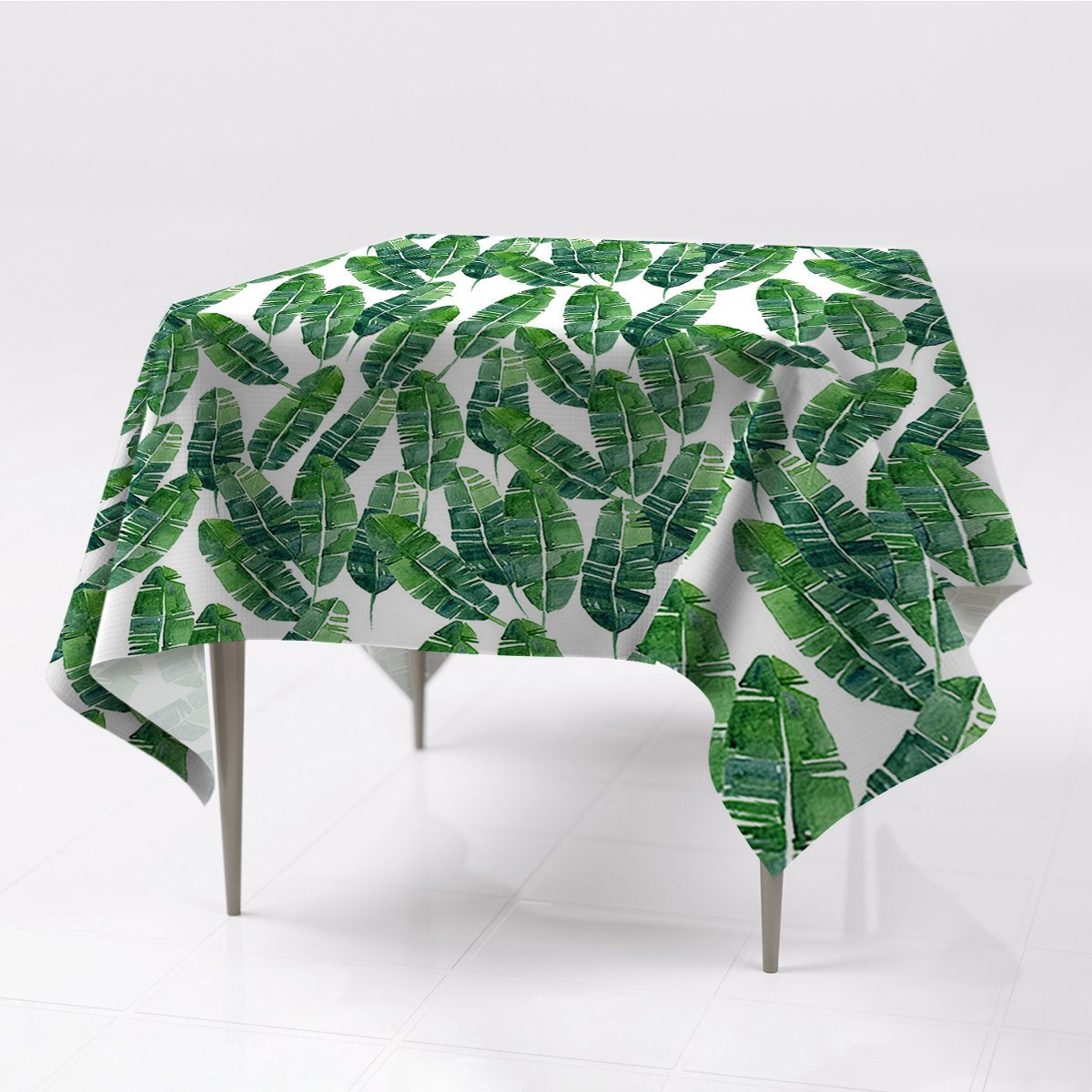 Tkanina różne obrusy kolory Egzotyczne liście eco, Fabricsy, 150x150 cm