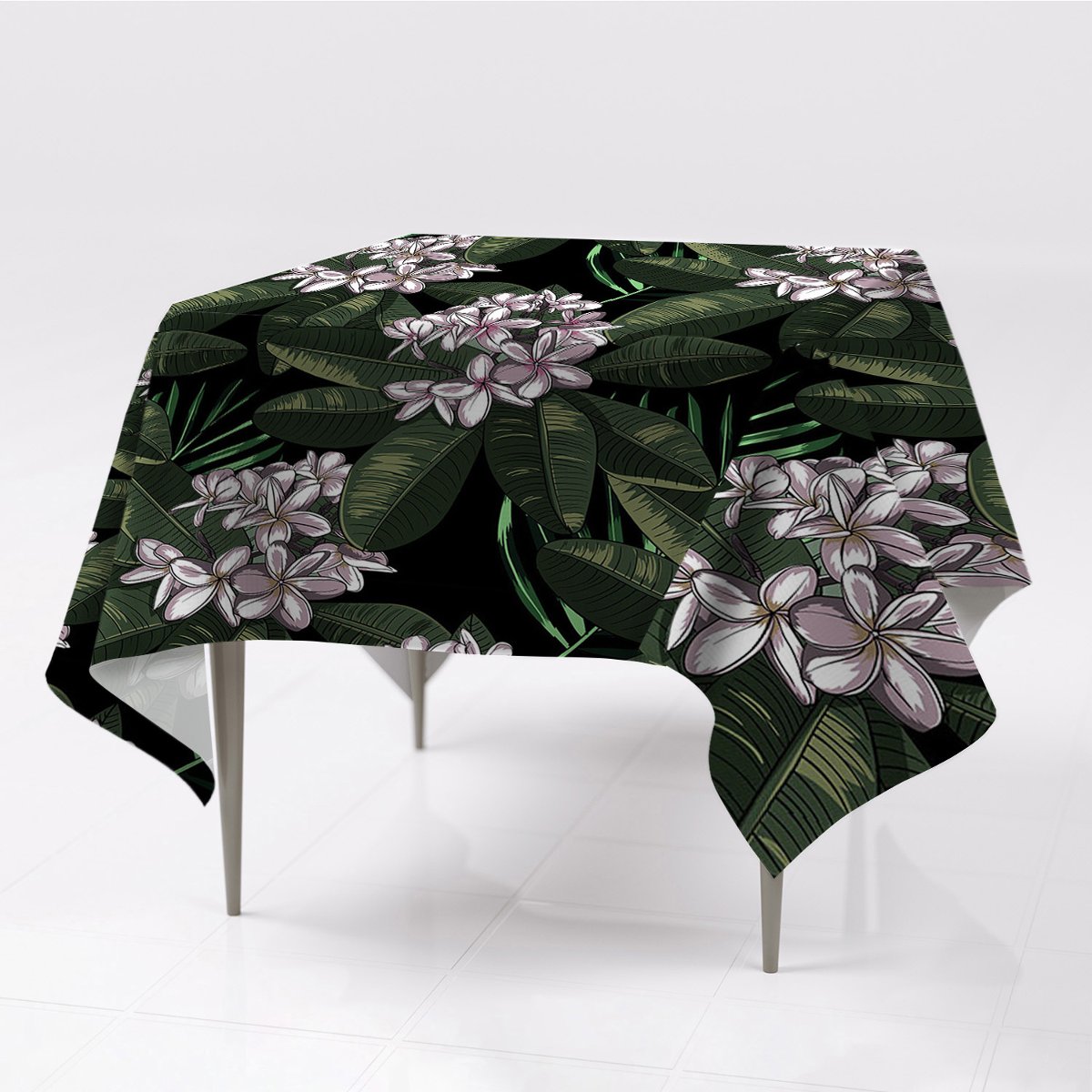 Do kuchni obrusy na stół gładkie Egzotyczne kwiaty, Fabricsy, 150x150 cm