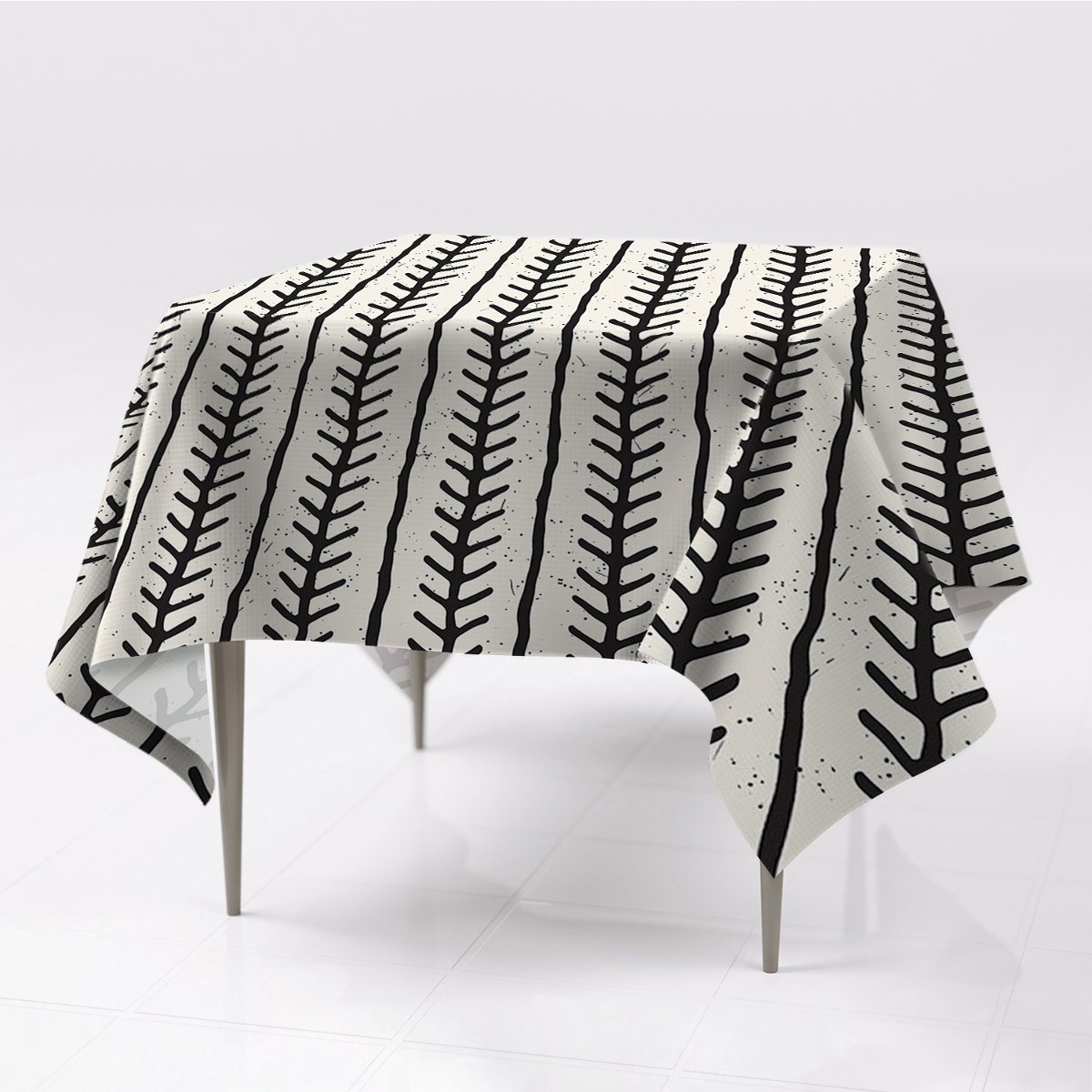 Gładkie obrusy kolory 150x150 Wzór w jodełkę eko, Fabricsy